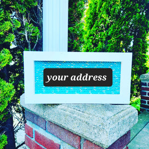 Home Address Plaque