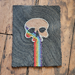 16x20in Rainbow Skull