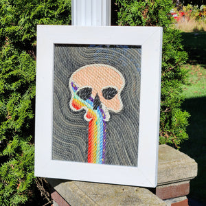 16x20in Rainbow Skull