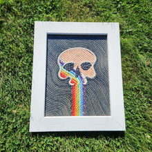 Load image into Gallery viewer, 16x20in Rainbow Skull
