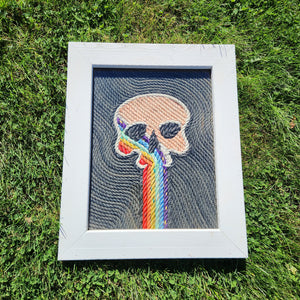 16x20in Rainbow Skull