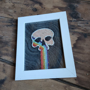 16x20in Rainbow Skull