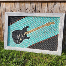 Load image into Gallery viewer, 24x36in Black Fender Stratocaster
