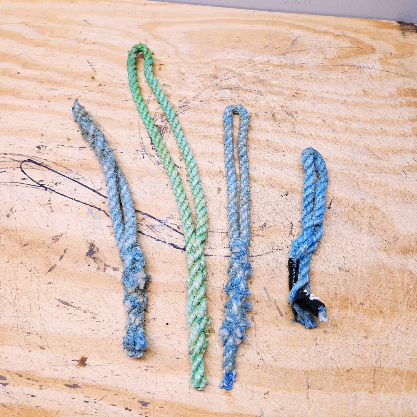Knotted Rope Box Box of rope ends, splices, and knots. – Harborside Rope Works