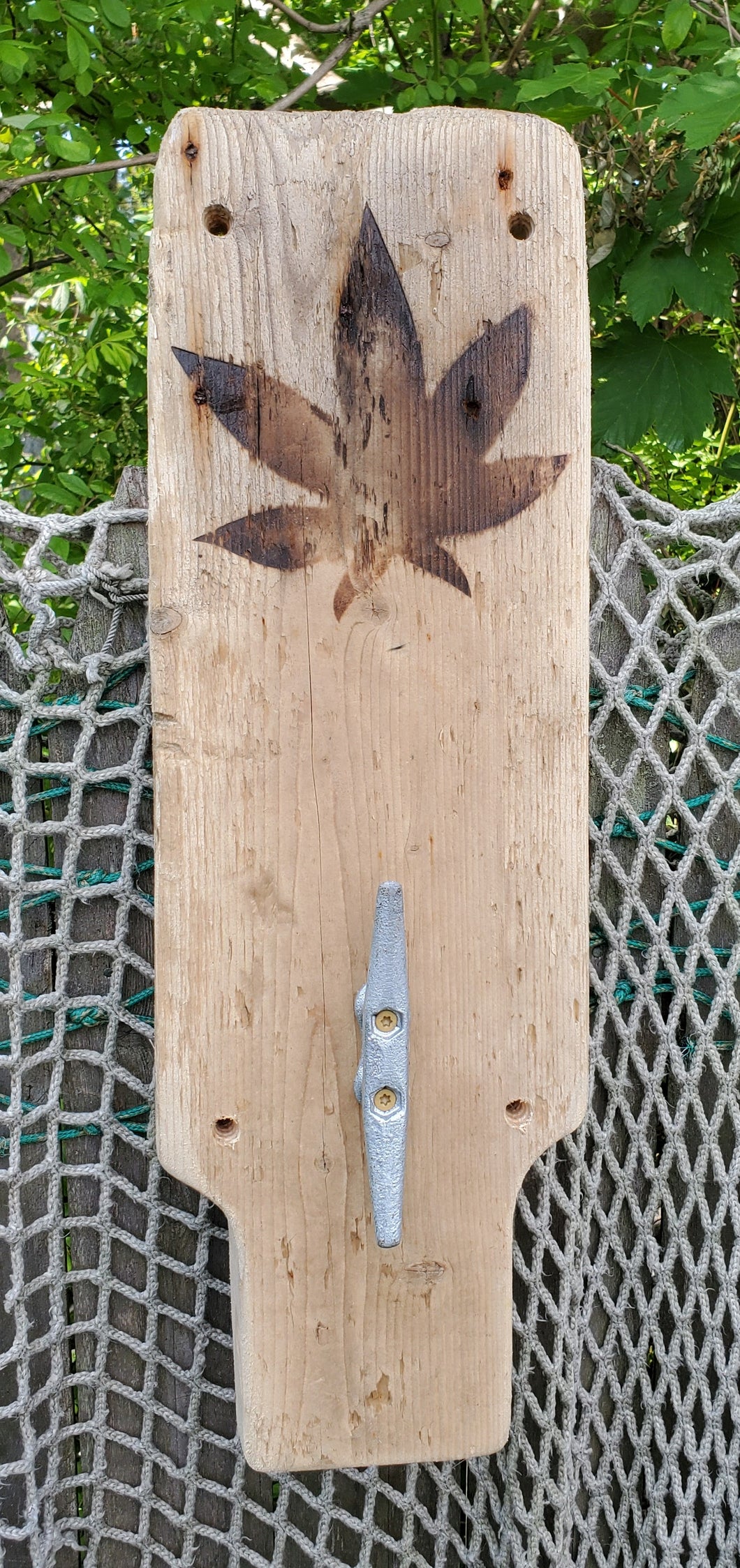 Driftwood Boat Cleat Hanger with Custom Branding