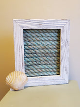 Load image into Gallery viewer, 8x12in Framed Recycled Fishing Rope
