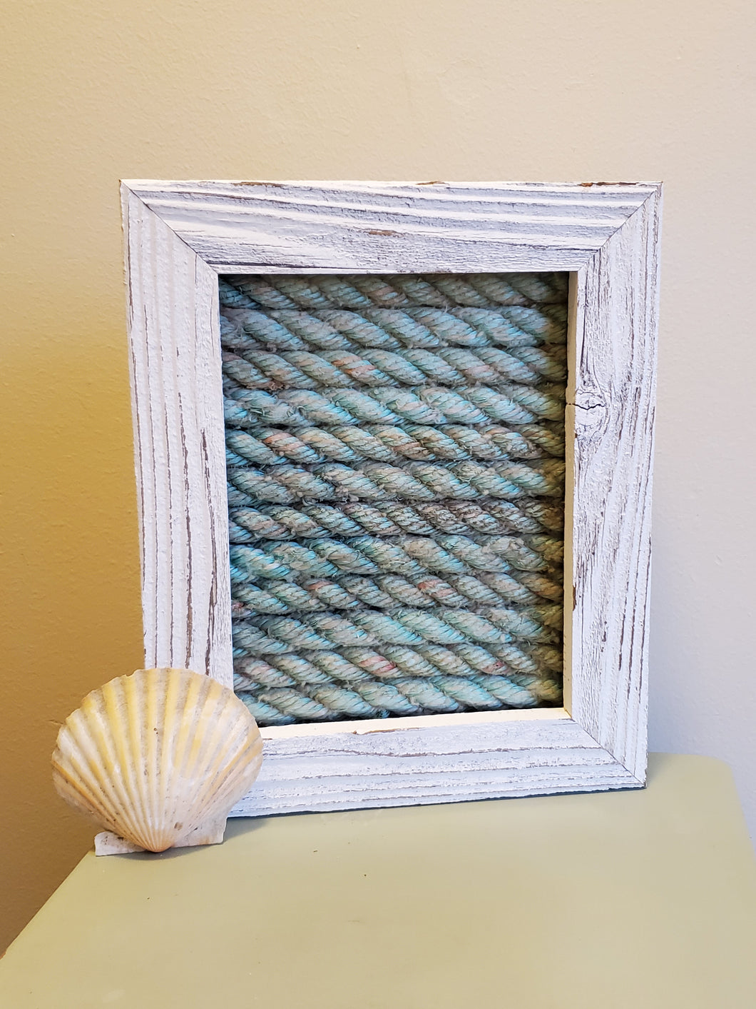 8x12in Framed Recycled Fishing Rope