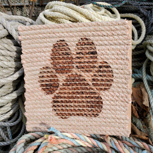 12x12in Pink Branded Paw Print
