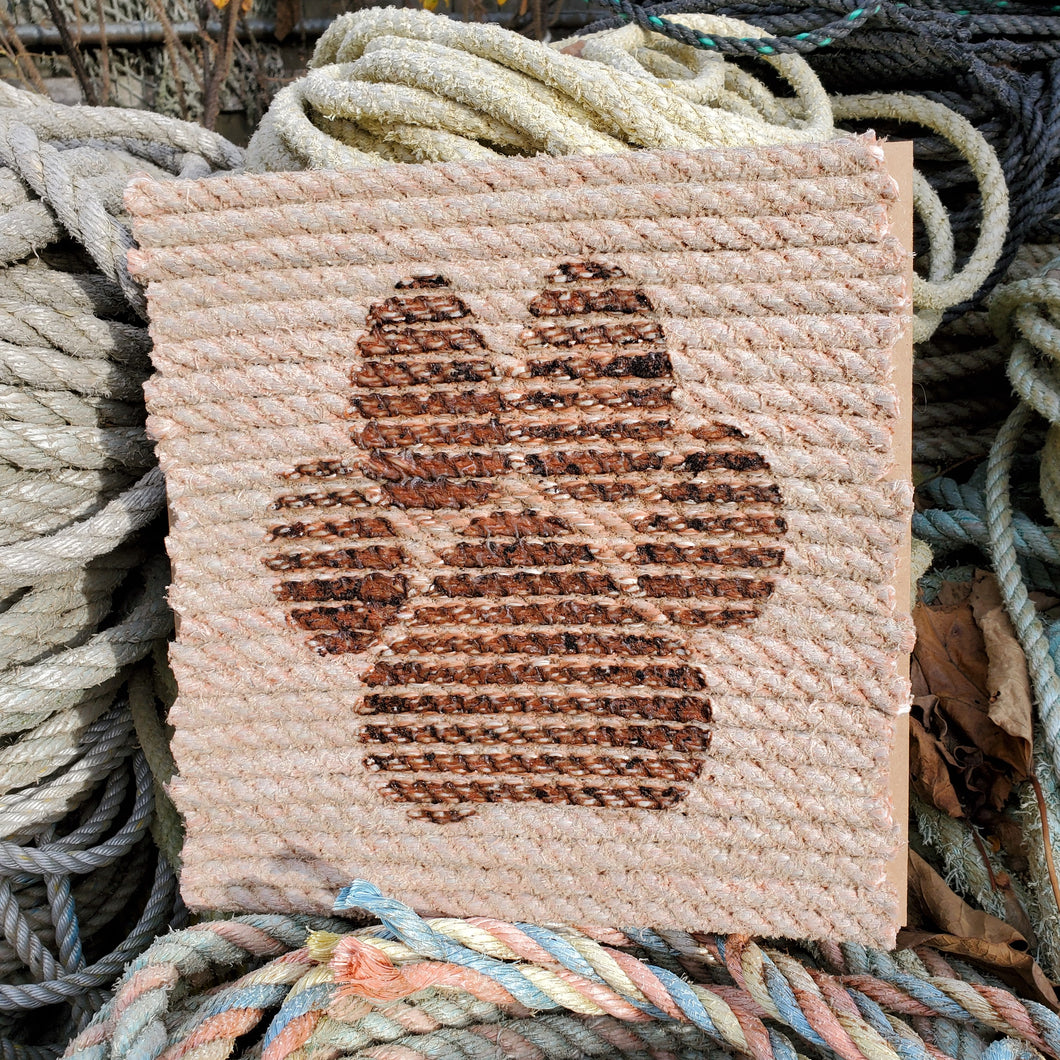 12x12in Pink Branded Paw Print