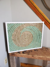 Load image into Gallery viewer, Framed Recycled Fishing Rope Wave
